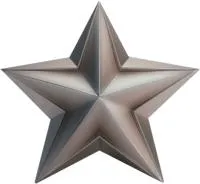 Звезда из нержавеющей стали декор на стелу в Саратове (518508)