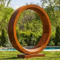 Кортеновская сталь скульптура кольцо (518267) монтаж арт-объект в Саратове
